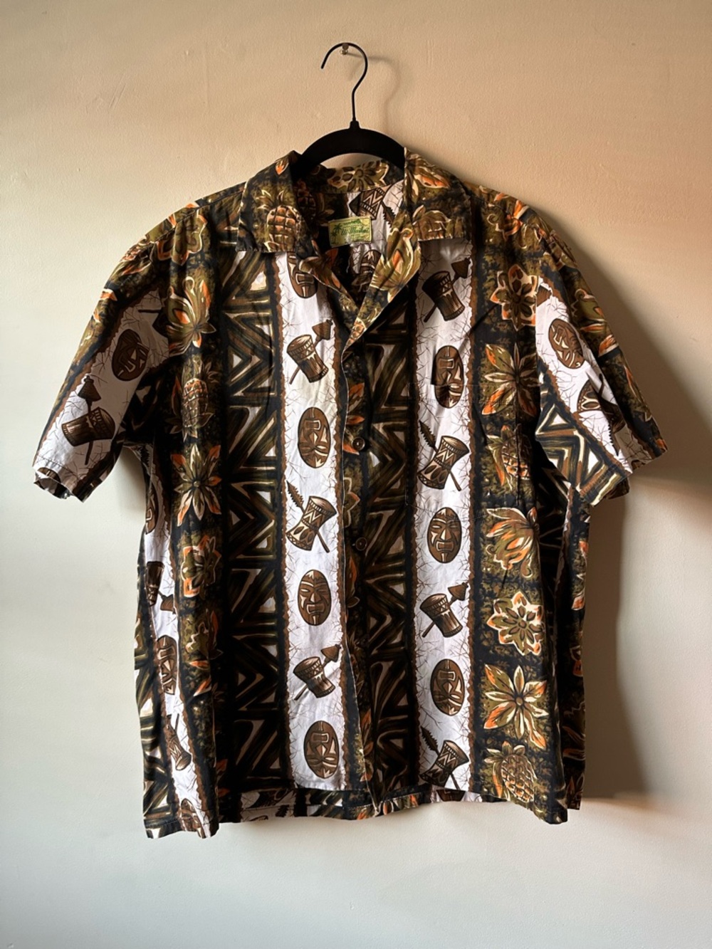 1960s Ui-Maikai Hawaiian Button Up Shirt